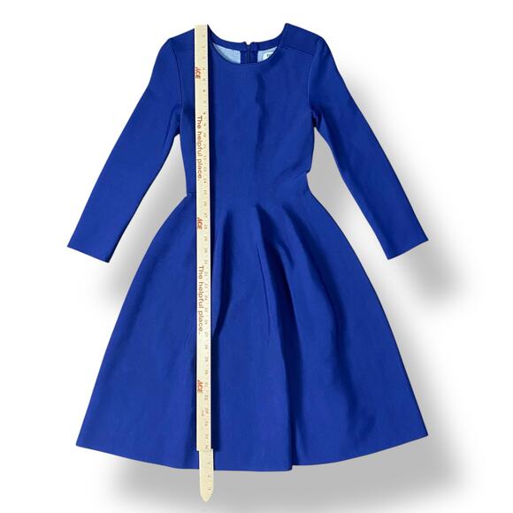 Issa London Knit Eddington Fit and Flare Midi Dress Size S Navy Blue - Picture 4 of 9